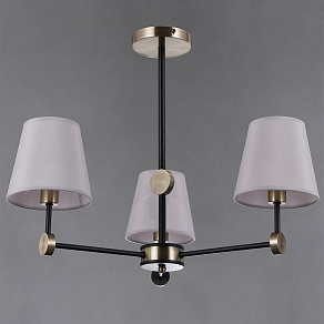 Люстра на штанге ILLUMICO CASTOR IL0394-3CSQ-24 BK AB CASTOR