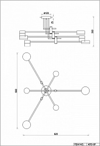 Потолочная люстра Favourite Modul 4013-6P