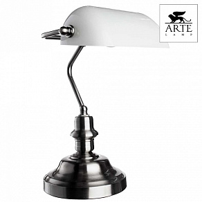 Настольная лампа офисная Arte Lamp Banker A2491LT-1SS
