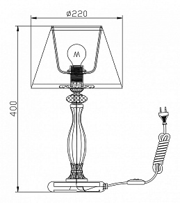 Настольная лампа декоративная Maytoni Latona ARM301-00-R