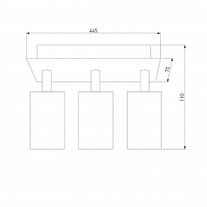 Спот Eurosvet Fleur 20066/3 черный/золото 15W