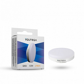 Лампа светодиодная Voltega Simple GX53 12Вт 2700K 7233