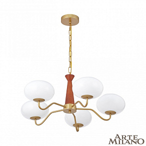 Подвесная люстра Arte Milano AM-Napoli 310166/D680/5 BS/WD