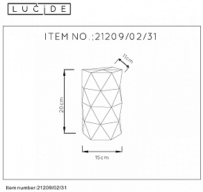 Накладной светильник Lucide Otona 21209/02/31