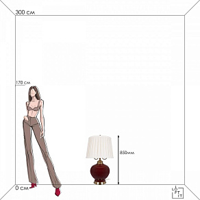 Настольная лампа декоративная Loft it Ruby 10267T/L