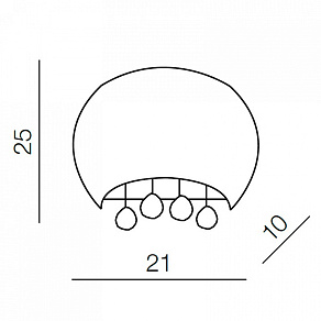Накладной светильник Azzardo Caldo wall AZ1004
