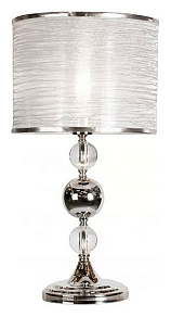Настольная лампа декоративная iLamp Chelsea T2400-1 Nickel