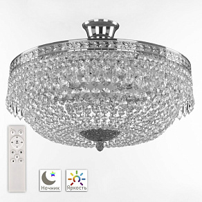 Потолочная люстра Bohemia Ivele Crystal 1901 19011/45IV/LED-DIM Ni