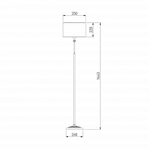 Торшер Eurosvet Ofelia 01050/1 серебро