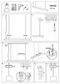 Подвесной светильник Nowodvorski Office LED 9355