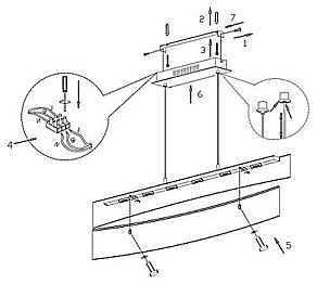 Подвесной светильник Globo Louise 48175-18H
