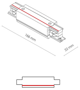 Соединитель линейный для треков Nowodvorski Ctls Power 8708