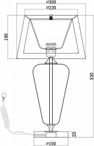 Настольная лампа декоративная Maytoni Verre Z005TL-01CH
