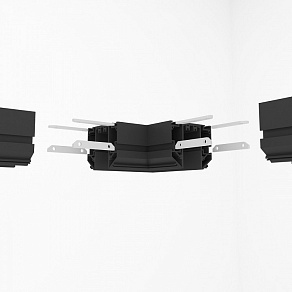 Соединитель угловой L-образный для треков встраиваемых Denkirs SMART ONE TR2026-BK