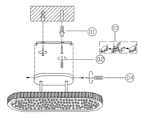 Светильник на штанге Globo Hucho 49351D