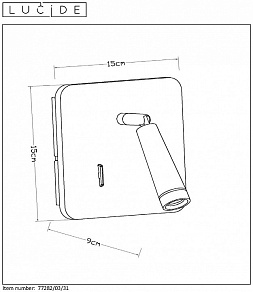 Бра Lucide Oregon 77282/03/31