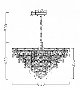 Подвесной светильник Freya Molly FR1004PL-12CH