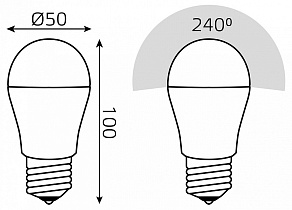 Лампа светодиодная Gauss Basic E27 13Вт 4000K 10502232