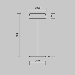 Наземный низкий светильник Maytoni Outdoor Porto O540TL-L2WCCT
