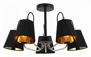 Люстра на штанге ILLUMICO  IL6120-5COU-79 BK GD