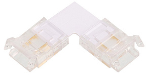 Соединитель лент угловой жесткий Wolta  WLS-2PIN-10MM-MONO-L