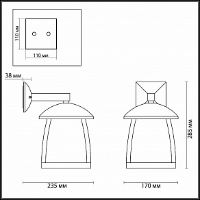 Светильник на штанге Odeon Light Tako 4050/1W
