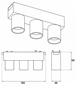Накладной светильник Ambrella Light GV GV1504