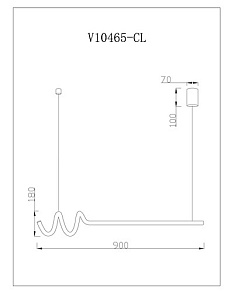 Подвесной светильник Moderli Torino V10465-CL