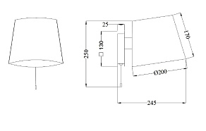 Бра Maytoni Bergamo MOD613WL-01B