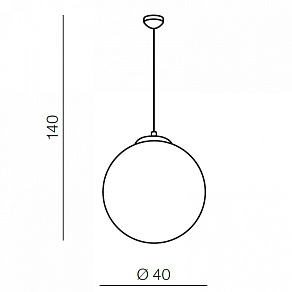 Подвесной светильник Azzardo White ball 40 AZ1328