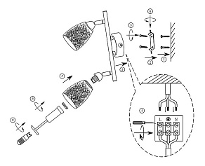 Бра Globo Crash 56023-2