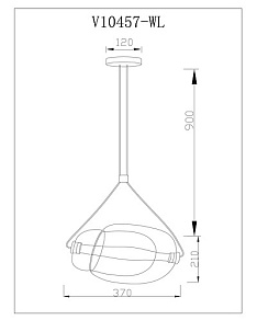 Подвесной светильник Moderli Ancona V10457-1PL