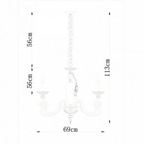 Подвесная люстра Divinare Laura 5123/01 LM-6