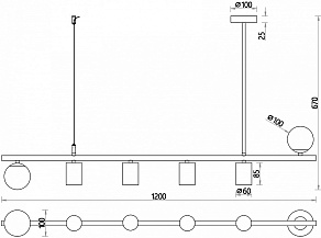 Светильник на штанге Favourite Frigus 4040-6P