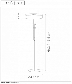 Торшер Lucide Giada 30770/02/02
