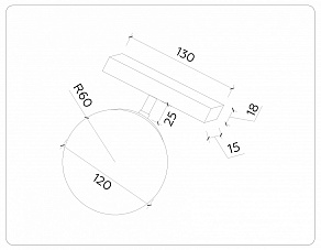 Накладной светильник Ambrella Light GL GL3921