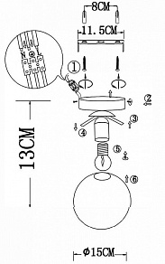 Накладной светильник EVOLUCE Acini SL717.201.01