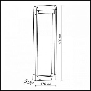 Наземный низкий светильник Odeon Light NATURE 7118/12GL