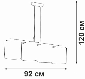 Подвесной светильник Vitaluce V2882 V2882-1/4S