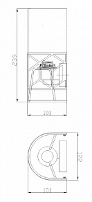 Накладной светильник Maytoni Messina H223-WL-01-G