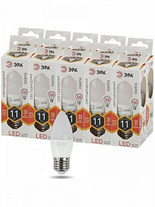 Лампа светодиодная Эра Стандарт E27 11Вт 2700K LED B35-11W-827-E27