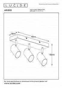 Спот Lucide Amigo 2767/12/31