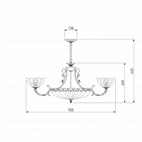 Подвесная люстра Eurosvet Bela 6051/8+3