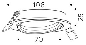Встраиваемый светильник Ambrella Light C C7652
