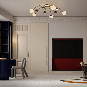 Потолочная люстра Arte Milano Ferrara-71040 272040/10 BK/GD