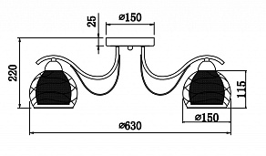 Потолочная люстра Freya Nikki FR5052-CL-03-W