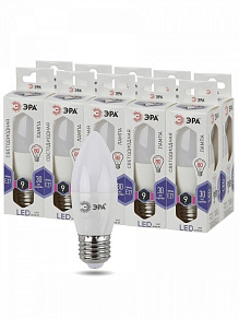 Лампа светодиодная Эра Стандарт E27 9Вт 6000K LED B35-9W-860-E27