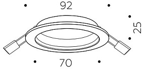 Встраиваемый светильник Ambrella Light C C7623