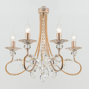 Подвесная люстра Eurosvet Alexandria 60057/5 белый с золотом