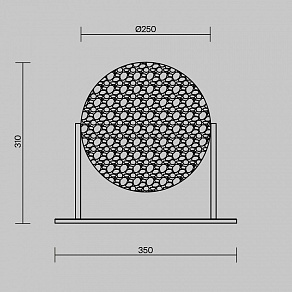 Настольная лампа декоративная Maytoni Mangata MOD387TL-L8CH3K